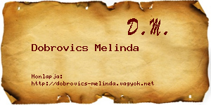 Dobrovics Melinda névjegykártya